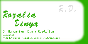 rozalia dinya business card